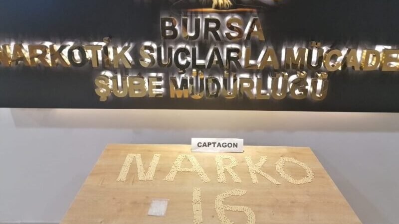 Bursa’da 2 bin adet captagon ele geçirildi