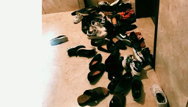 Şaşırtan görüntü! Karantina evinde kahvaltı…