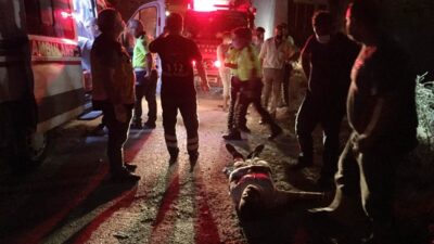 Bursa’da dereye uçan otomobilde can pazarı