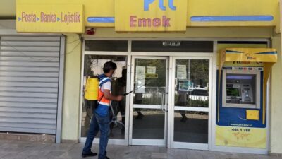 Kamu binalarında dezenfekte çalışmaları