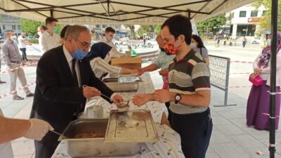 Kestel’de aşure kazanları 15 bin kişi için kaynadı