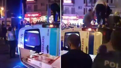 Ambulans kamyonla çarpıştı! Yaralılar var