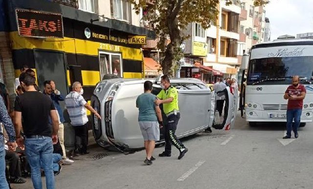Kapıyı kapatmak isterken gaza basınca olanlar oldu