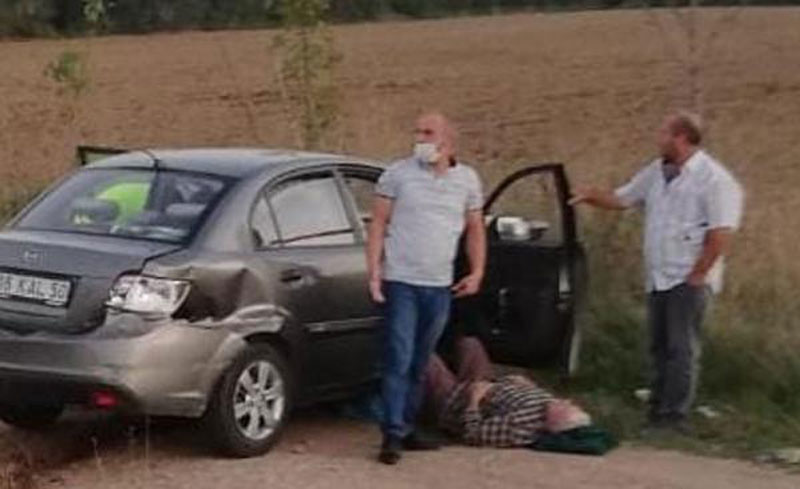 Bursa’da otomobil bariyere çarptı: 1 yaralı