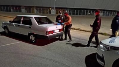 Karantinayı ihlal etti, drift yaparken yakalandı