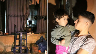 Annesinin kucağında uyuyordu! Çığlığa uyandılar