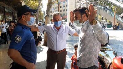 Maske denetiminde kimlik isteyen polise direndi, arandığı ortaya çıktı