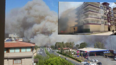 Kâbus gibi! Orman yangını 3 ilçeye yayıldı