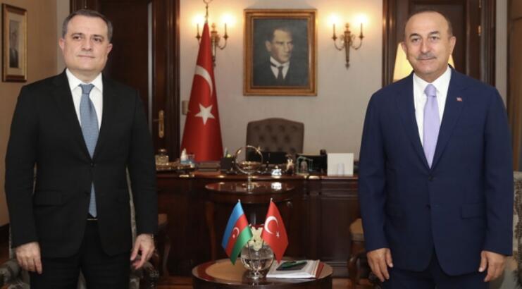 Bakan Çavuşoğlu, Azerbaycanlı mevkidaşıyla görüştü