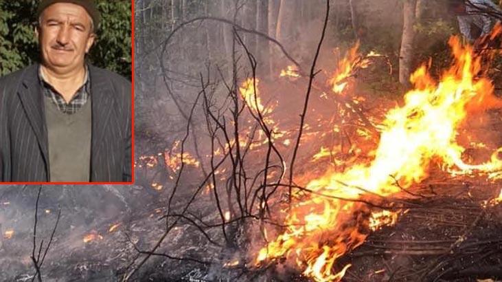 Yangını söndürmek isterken hayatını kaybetti