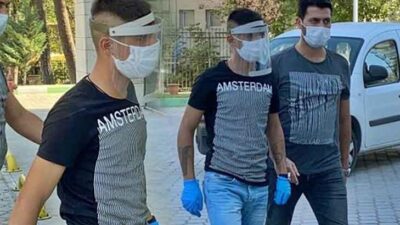 Ateşi yüksek çıkan şüpheli böyle götürüldü!