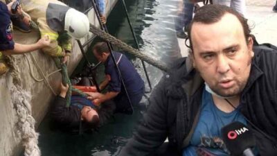 Denize düşen şahsa koronavirüs nedeniyle el uzatmadılar!