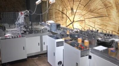 Bursa’da kaçak maske üretilen fabrikaya baskın!