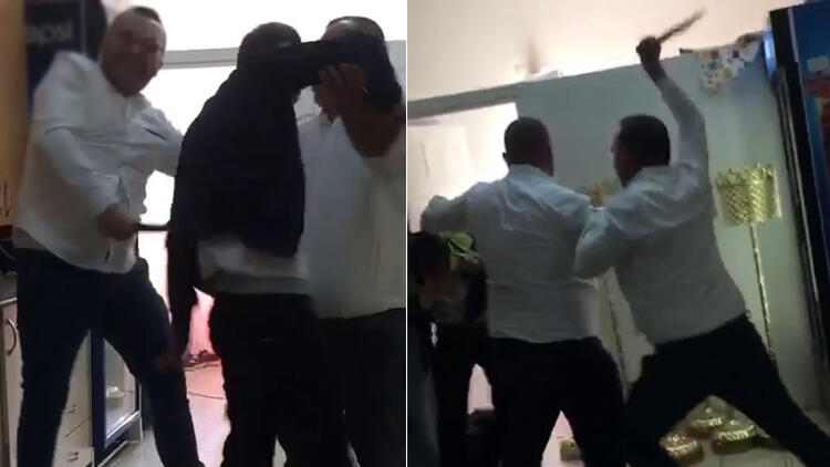 Kafede ortalığı karıştıran taciz iddiası! Farkedince sopayla dövdüler