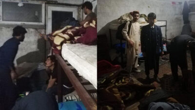 Şok manzara! Aynı evde 17 kaçak göçmen yakalandı