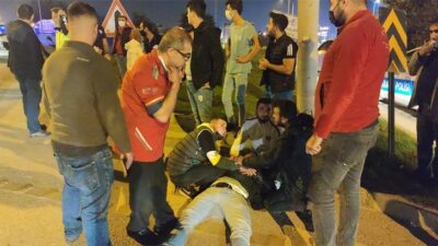 Bursa’da kazayı görüp, aniden frene bastı! Ortalık karıştı