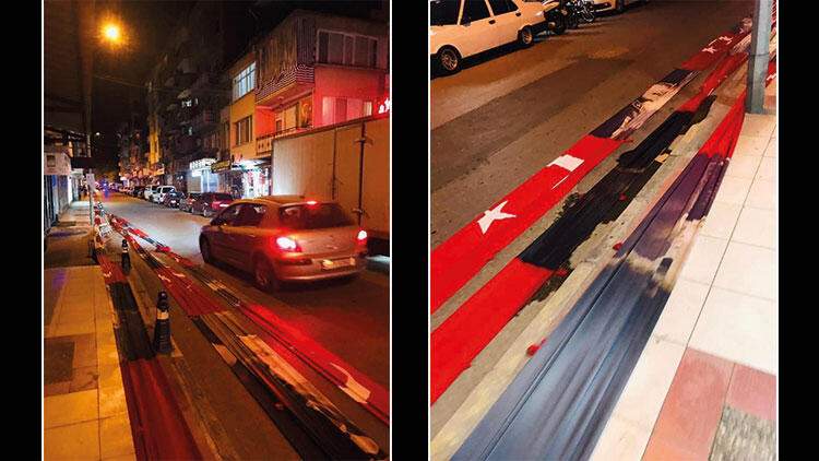 Valilik duyurdu! Türk bayrağının yola serilmesine soruşturma
