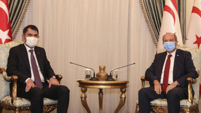 KKTC Cumhurbaşkanı Tatar, Bakan Kurum’u kabul etti