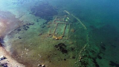 İznik Gölü’nde tarihi batık bazilikanın belgeseli çekiliyor