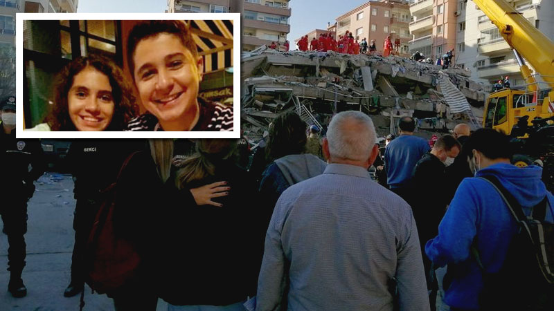 İkizler de enkaz altında!