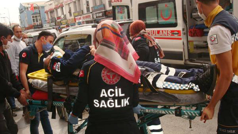 Eczane çalışanından maske denetimindeki sağlık görevlisine saldırı