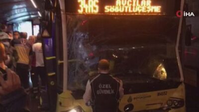 İstanbul’da metrobüs kazası! Yaralılar var