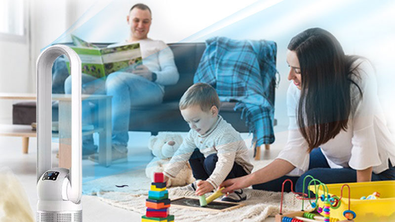Teknojen Pure air teknolojisi yüksek verimliliğe sahip, Hepa filtreleme sistemini
