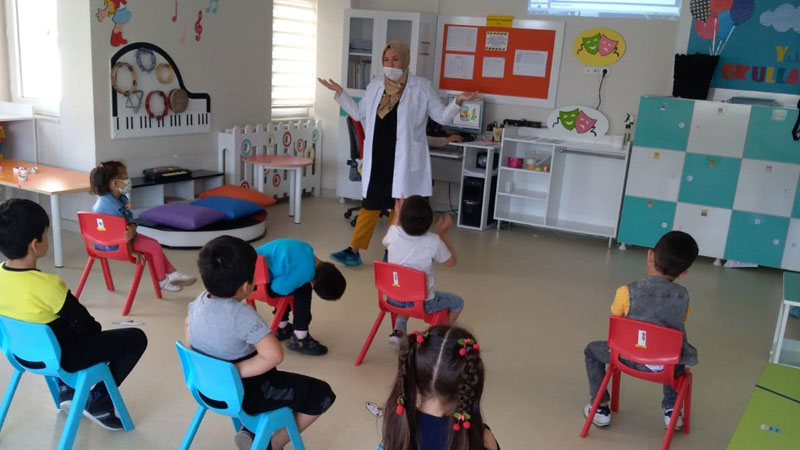 Yıldırımlı miniklere hijyen eğitimi