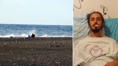 Sahilde gitar çalan üniversiteliye saldırı