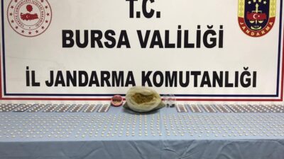 Bursa’da 851 adet uyuşturucu hap ele geçirildi