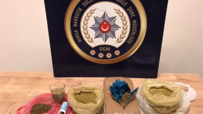 Bursa’da bir kişiden 2 kilo uyuşturucu çıktı