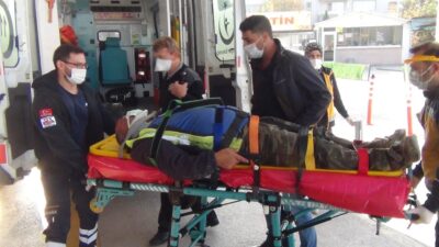 Bursa’da demir ustası ölümden döndü