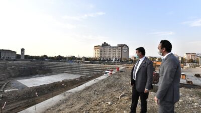 Bursa’nın en büyük meydanı temel için hazır