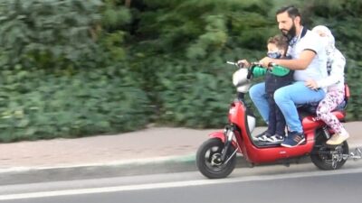 Bursa’da tehlikeli yolculuk