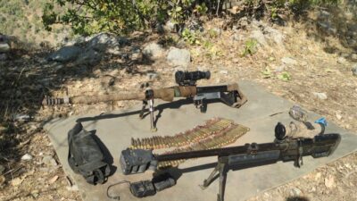 Irak’ın kuzeyinde silah ve mühimmat ele geçirildi