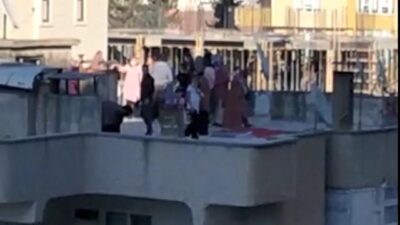 Apartman çatısındaki halaya ceza yağdı