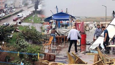 Meteoroloji uyarmıştı! Sahili sildi süpürdü