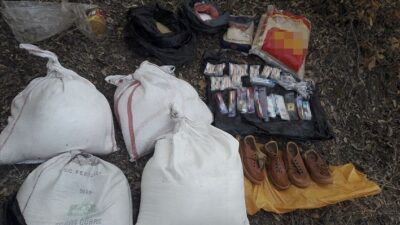 Bitlis’te PKK’lı teröristlerce araziye gizlenmiş malzemeler imha edildi