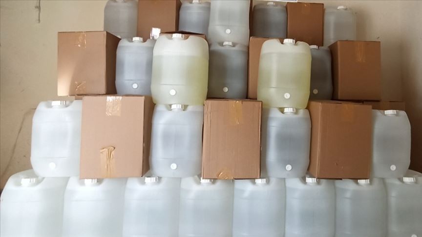 İstanbul’da 1975 litre kaçak alkol ele geçirildi