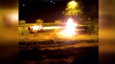 İşçileri taşıyan otobüste yangın!