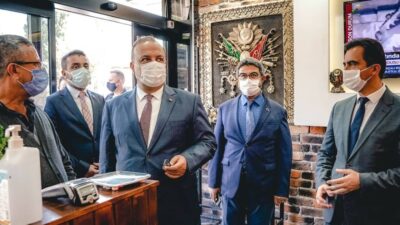 Vali Canbolat, Kestel’de koronavirüs denetimine katıldı