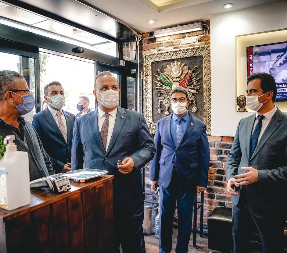 Vali Canbolat, Kestel’de koronavirüs denetimine katıldı