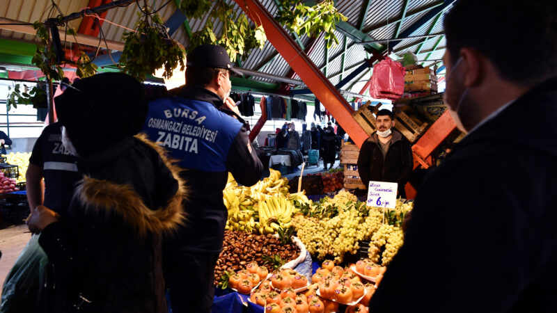 Osmangazi Belediyesi, İçişleri Bakanlığı’nın yeni tip korona virüs denetimlerinin daha