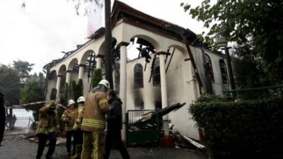 Tarihi camideki yangınla ilgili 5 kişi ifade verdi