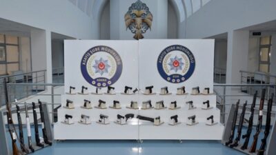 Adana’da bir haftada ruhsatsız 66 silah ele geçirildi