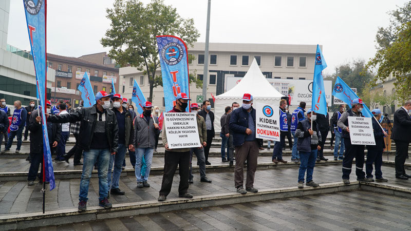 TBMM'de görüşülen istihdam paketinden vazgeçilmesini istediklerini vurgulayan Türk-İş 8. Bölge