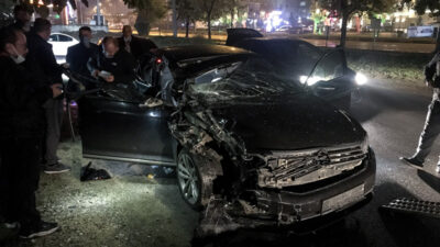 Orhaneli Belediye Başkanı kaza geçirdi