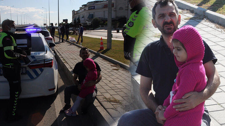 Çarptığı otomobili yoldan çıkarıp kaçtı, baba kız büyük korku yaşadı! Çarptığı otomobili yoldan çıkarıp kaçtı, baba kız büyük korku yaşadı!