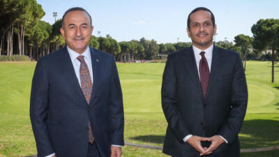 Bakan Çavuşoğlu Katarlı mevkidaşı Al Sani ile görüştü