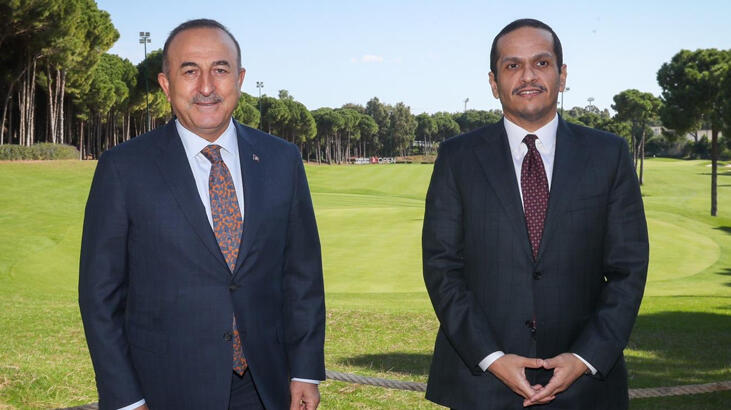 Bakan Çavuşoğlu Katarlı mevkidaşı Al Sani ile görüştü Bakan Çavuşoğlu Katarlı mevkidaşı Al Sani ile görüştü